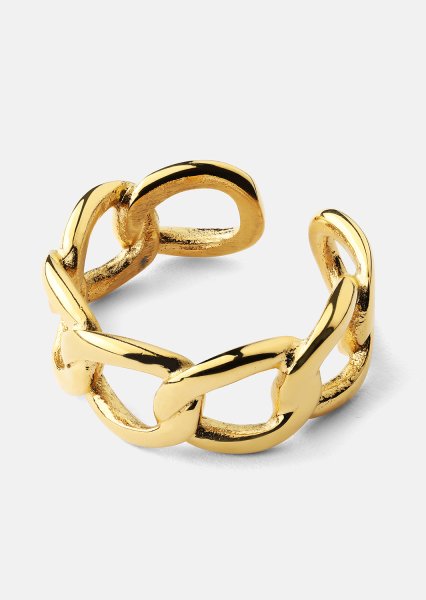Pierscionek Bold Chain - 18K Pozłacany
