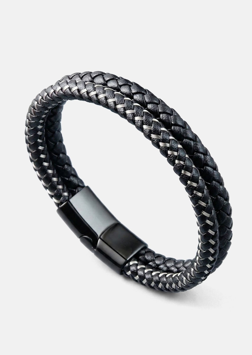 Bransoletka skórzana Shadow Weave
