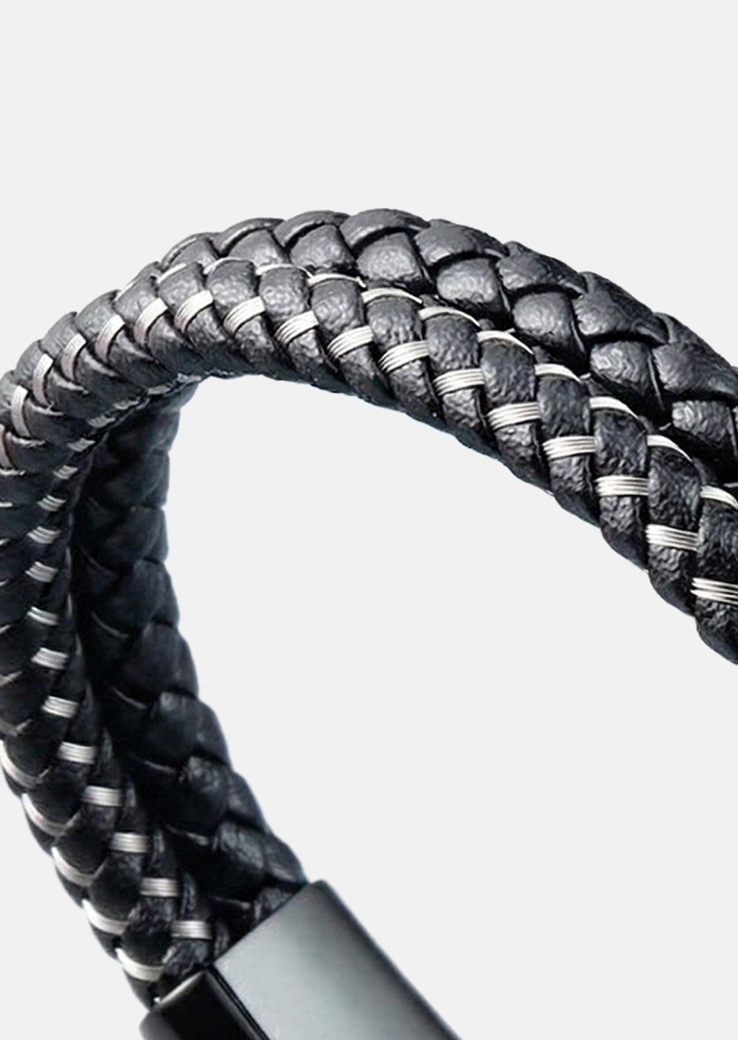 Bransoletka skórzana Shadow Weave