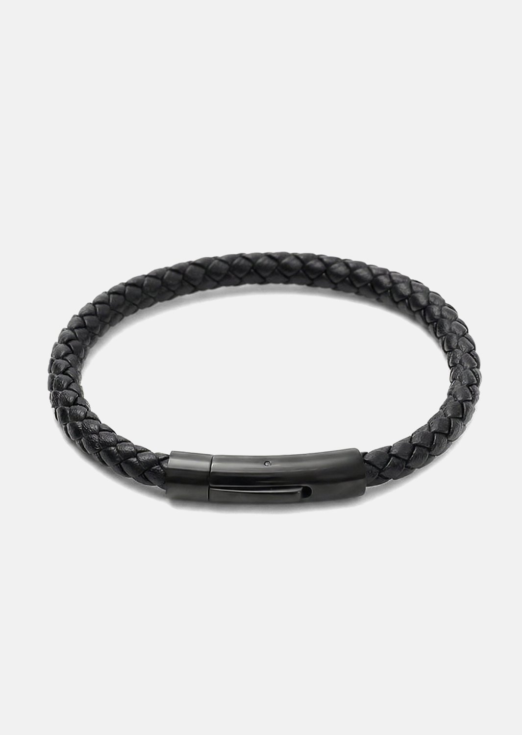 Bransoletka skórzana Onyx Weave