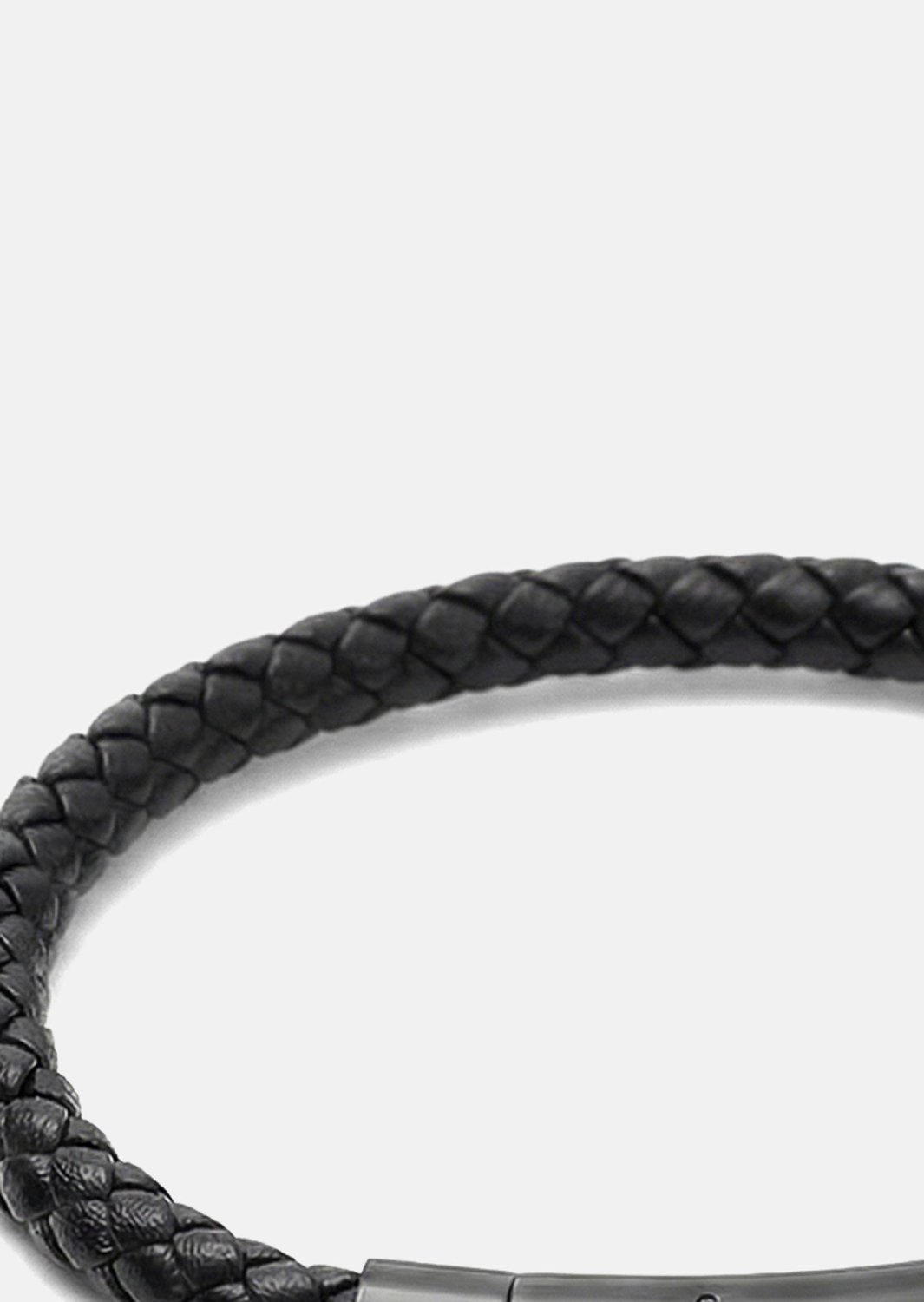 Bransoletka skórzana Onyx Weave