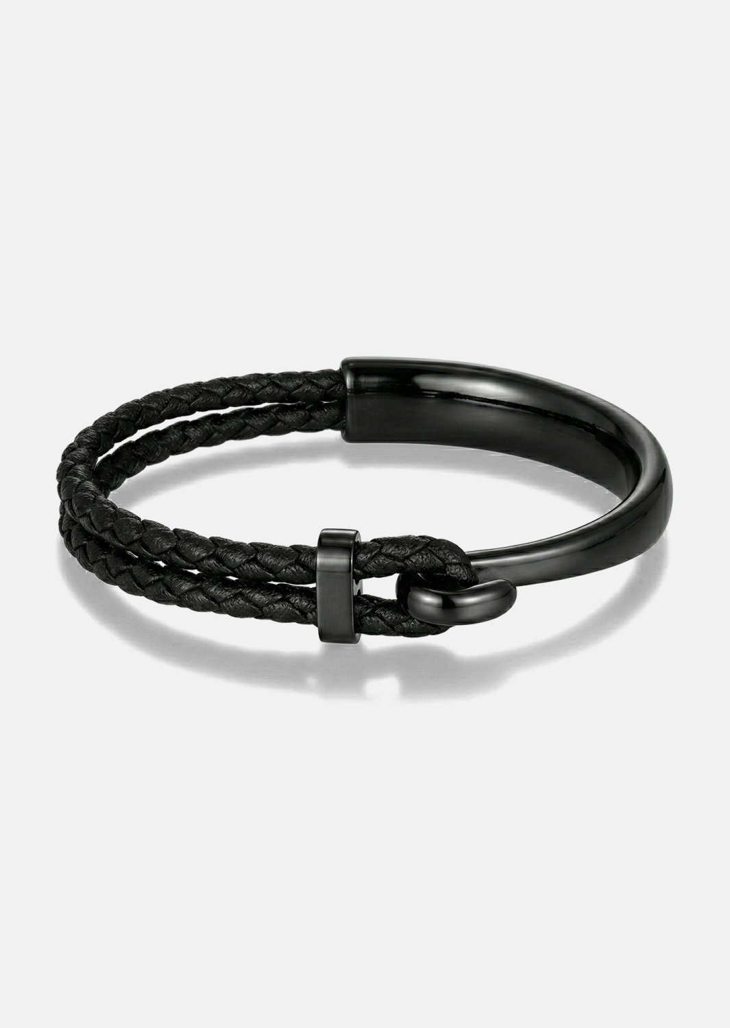 Bransoletka skórzana Obsidian Link