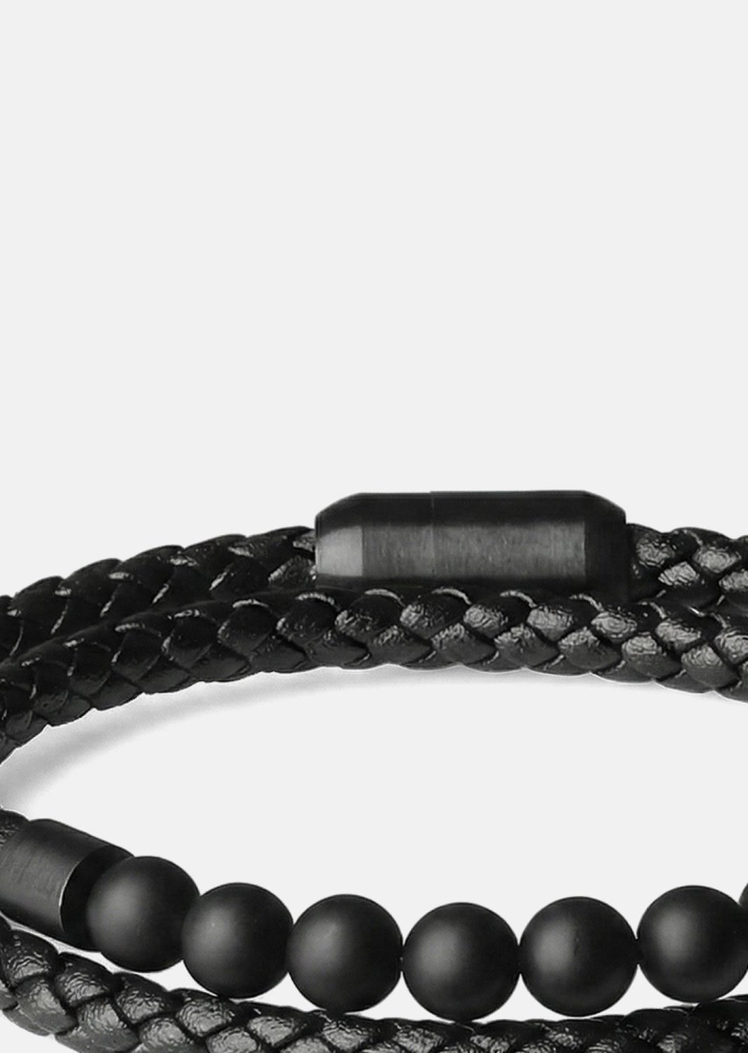 Bransoletka skórzana Raven Weave
