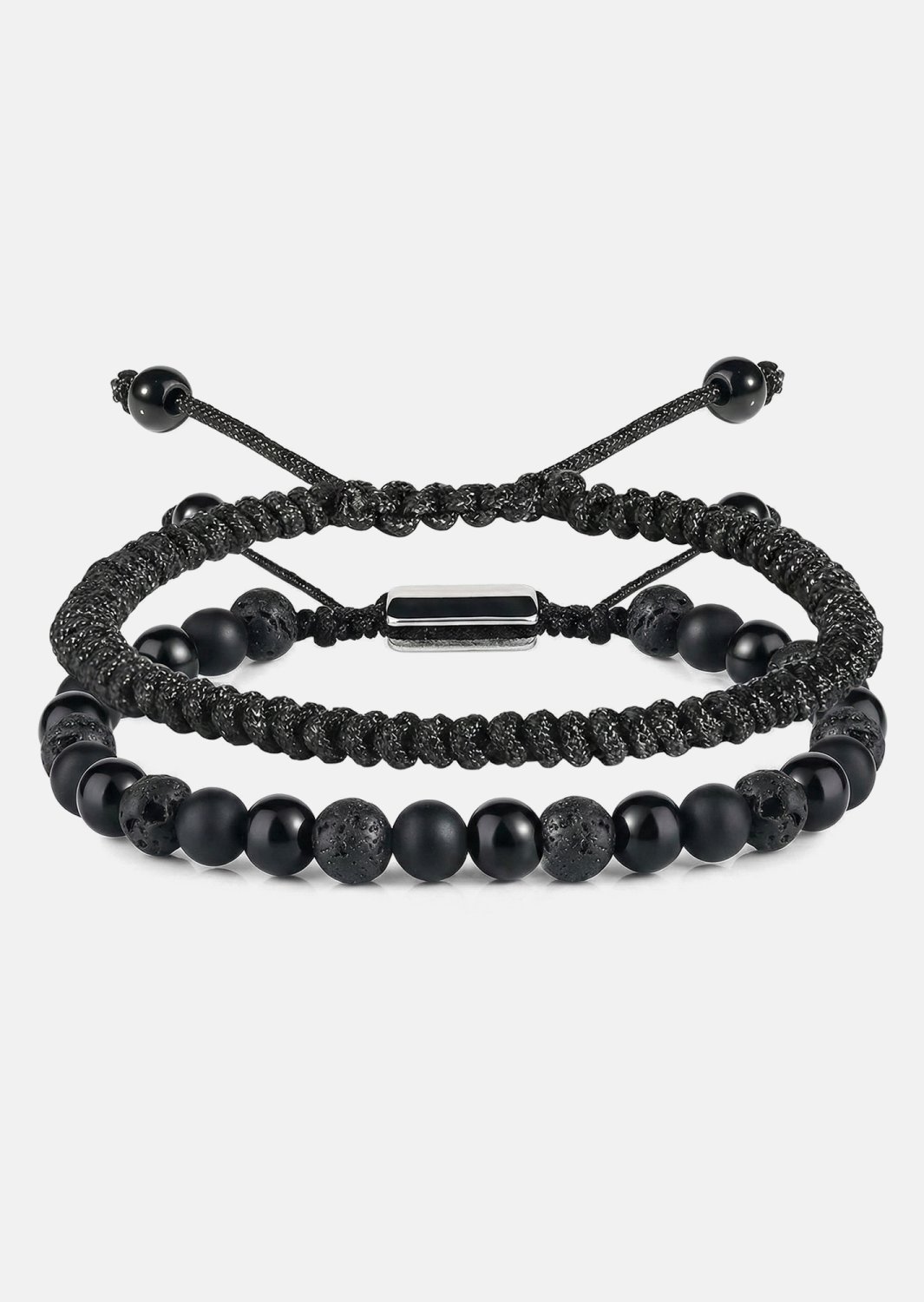 Bransoletka z koralików Obsidian Knot