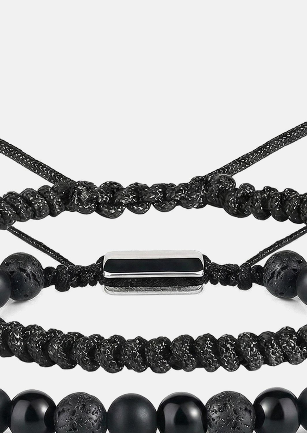 Bransoletka z koralików Obsidian Knot