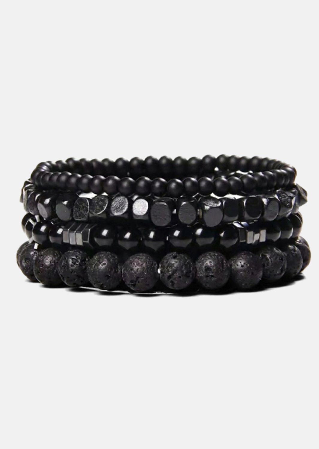 Bransoletka z koralików Obsidian Pulse