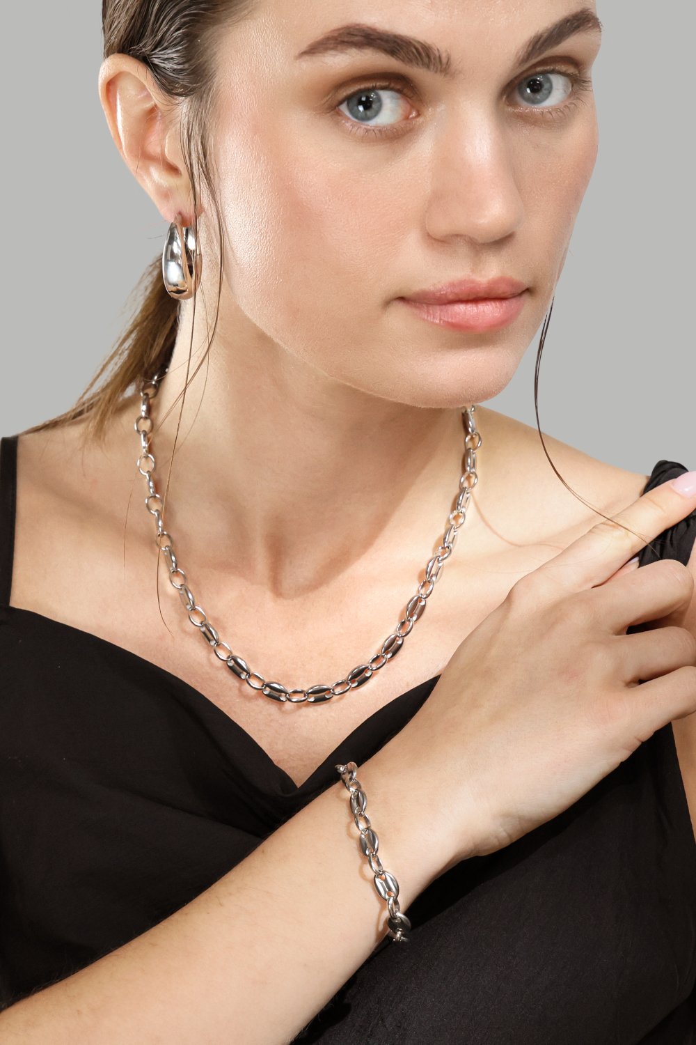 Bransoletka Bold Chain – Posrebrzana