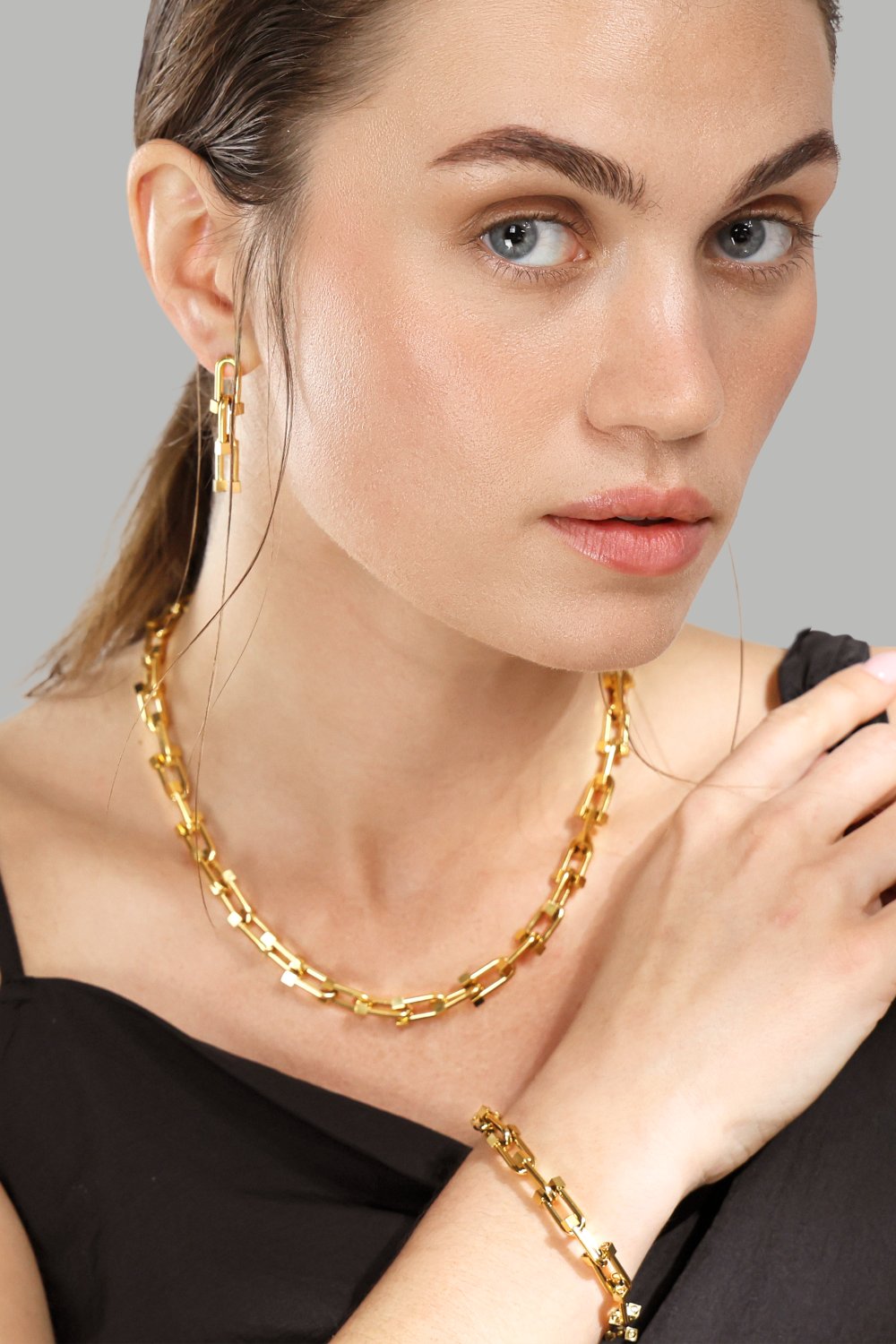 Bransoletka Link Luxe - 18k Pozłacana