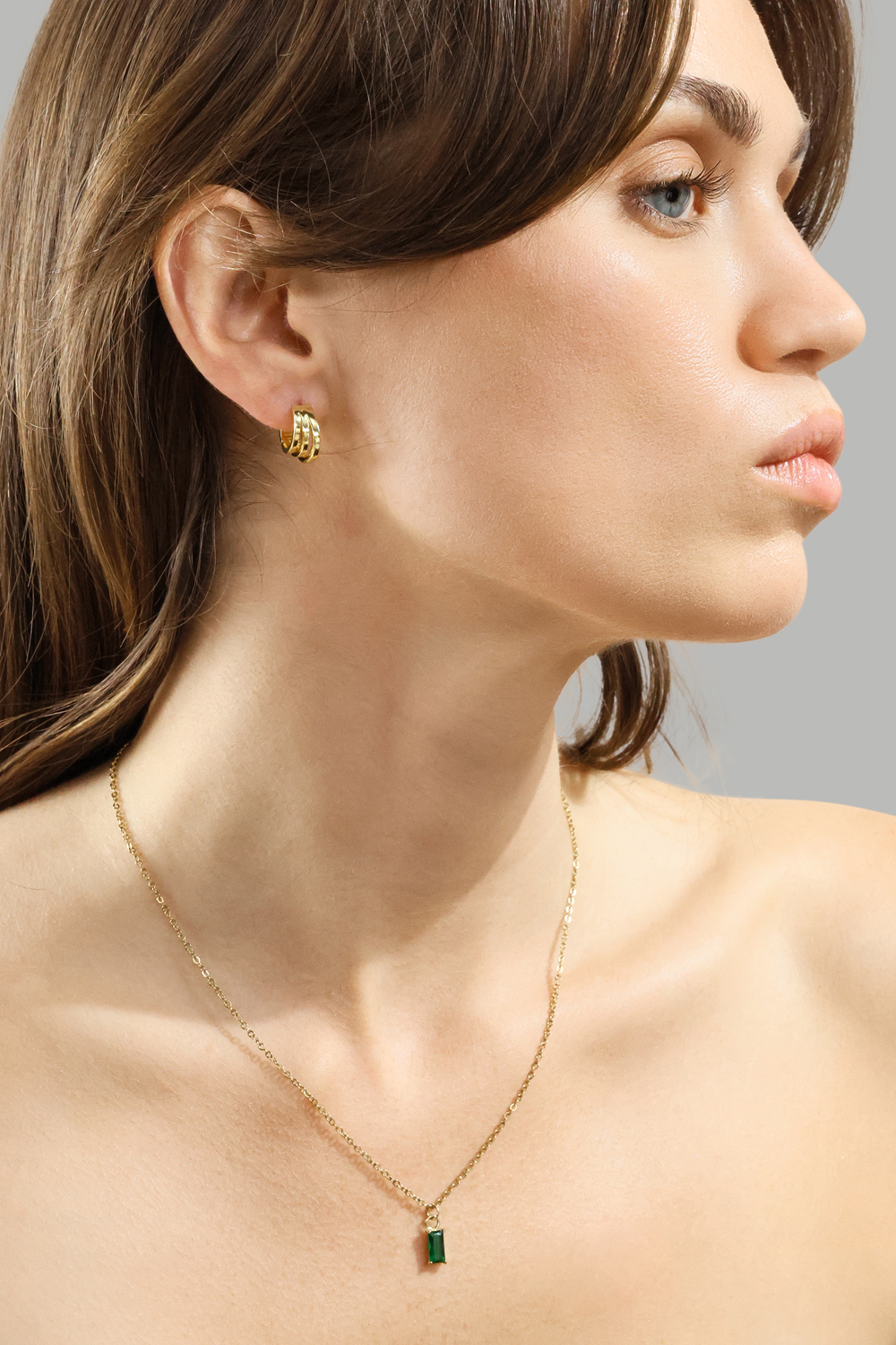 Naszyjnik Emeraldis - 18k Gold Plated
