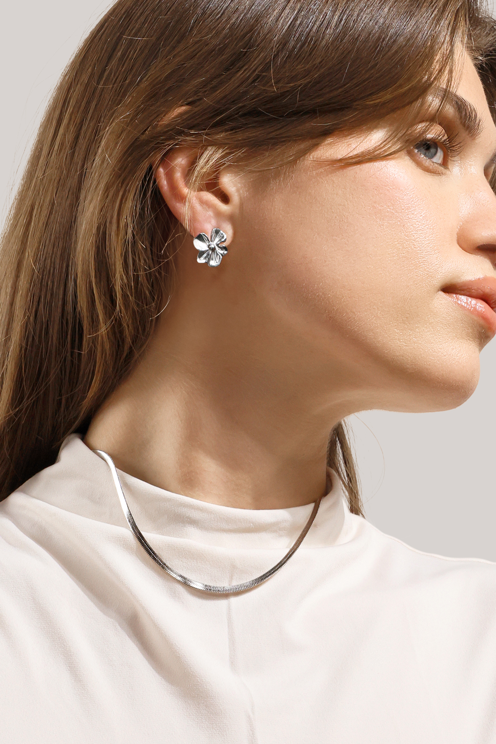Florabella Kolczyki - Silver Plated