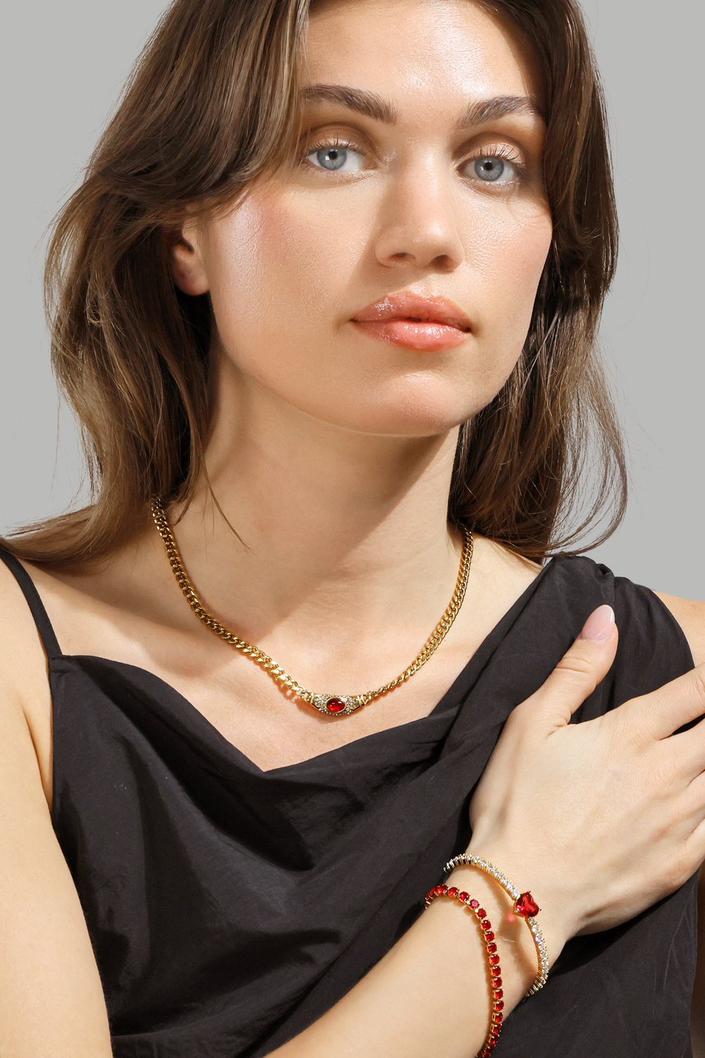 Bransoletka Brillara - 18k Pozłacana
