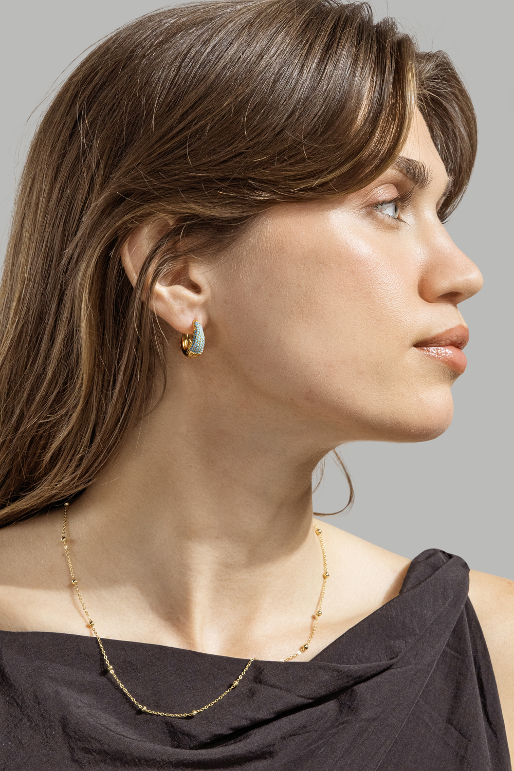 Blue Pearl Elegance Ring - 18k Gold Plated