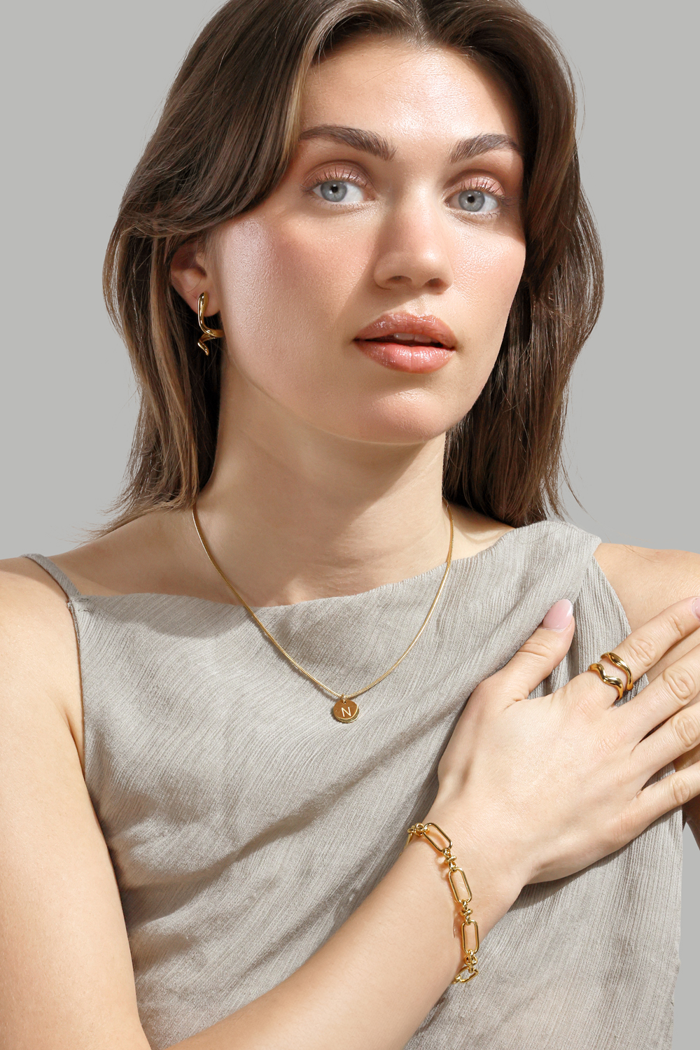 Serpentis Kolczyki – 18k Pozłacane