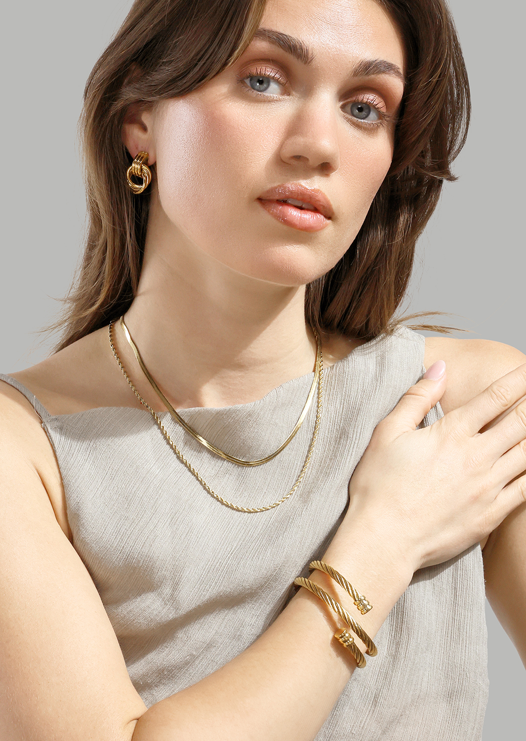 Kolczyk Unity Loop - 18k Gold Plated