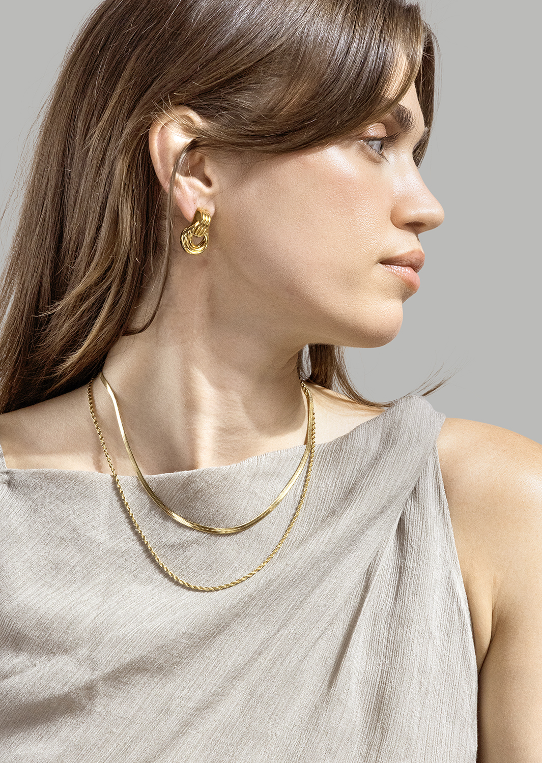 Kolczyk Unity Loop - 18k Gold Plated
