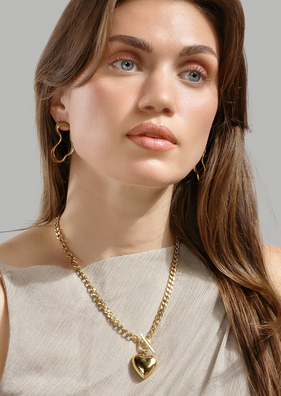 Fluid Glow Kolczyk - 18k Gold Plated