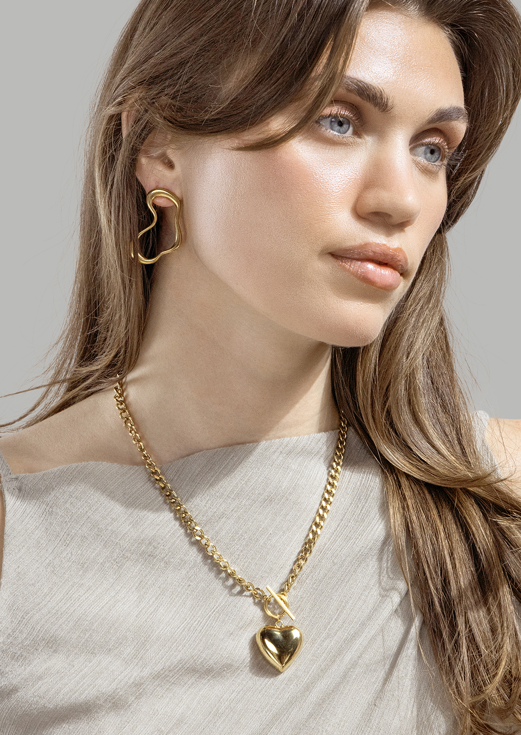 Fluid Glow Kolczyk - 18k Gold Plated