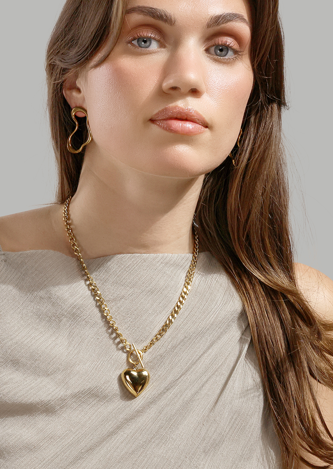 Fluid Glow Kolczyk - 18k Gold Plated
