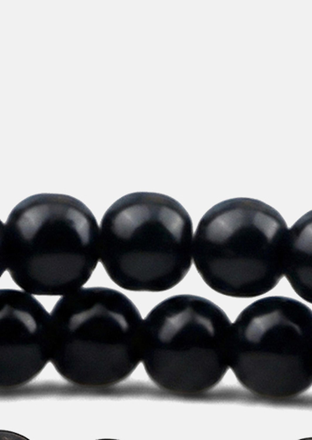 Bransoletka z koralików Obsidian Halo