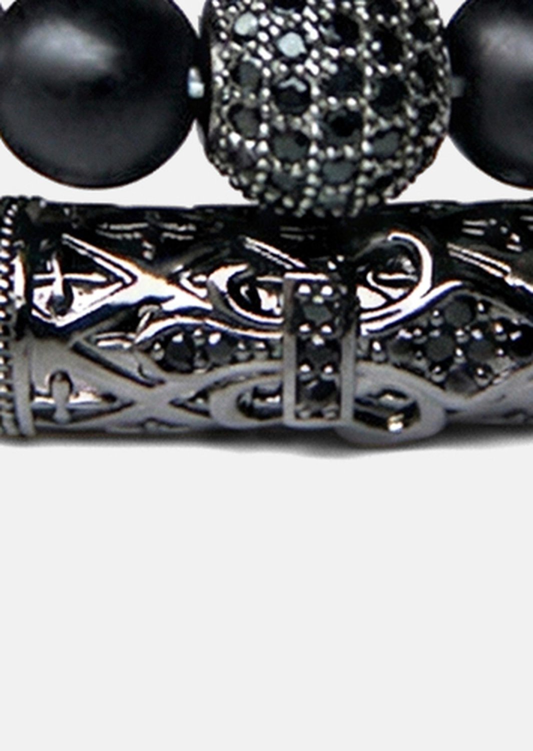 Bransoletka z koralików Obsidian Crown