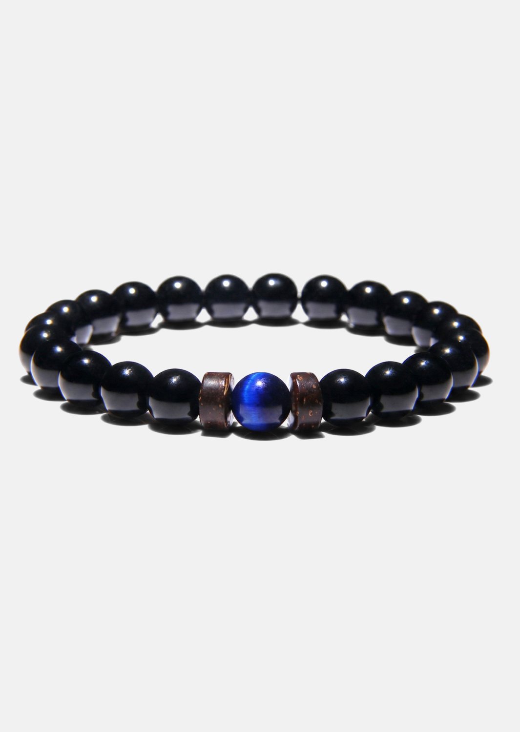 Bransoletka z koralików Obsidian Axis