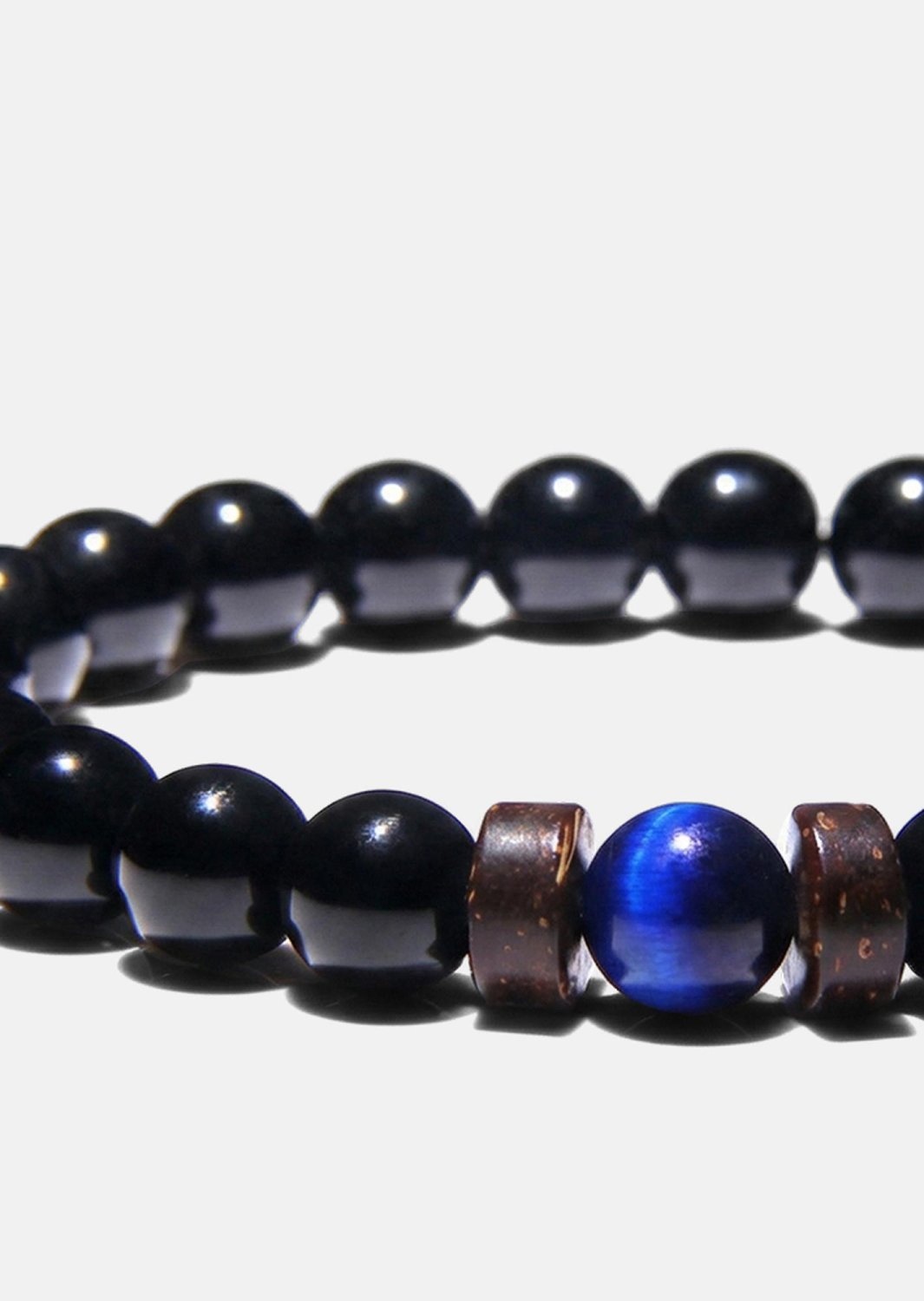 Bransoletka z koralików Obsidian Axis
