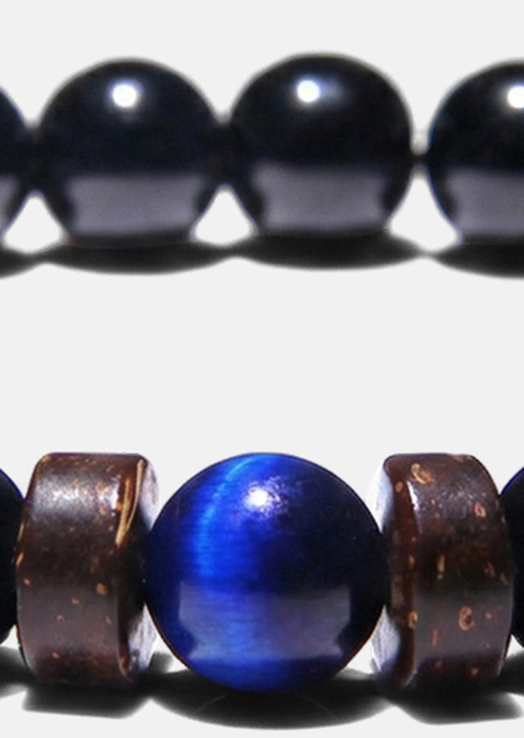Bransoletka z koralików Obsidian Axis