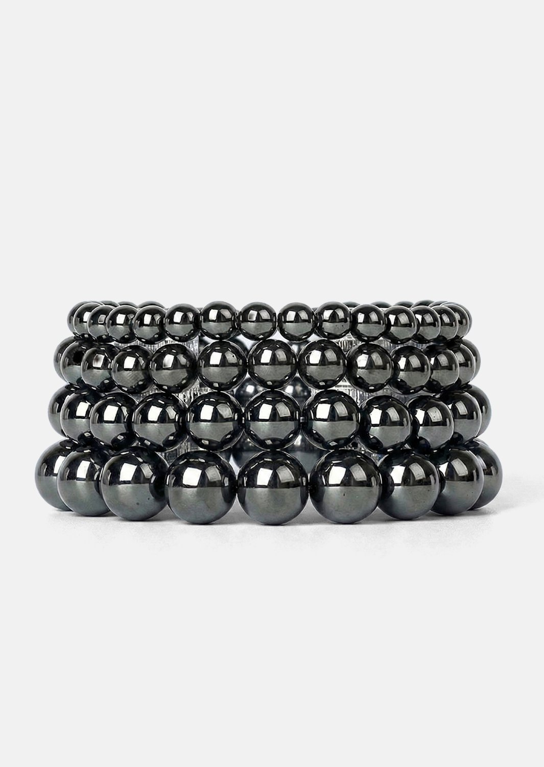 Bransoletka z koralików Obsidian Flow