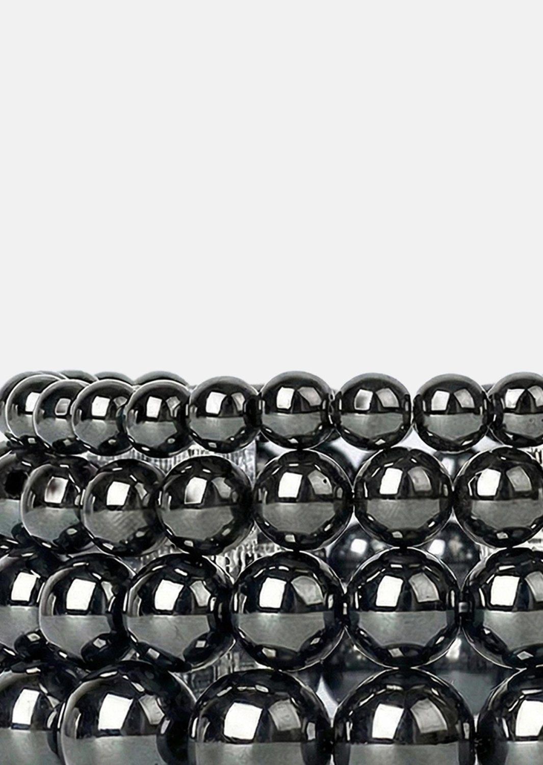 Bransoletka z koralików Obsidian Flow