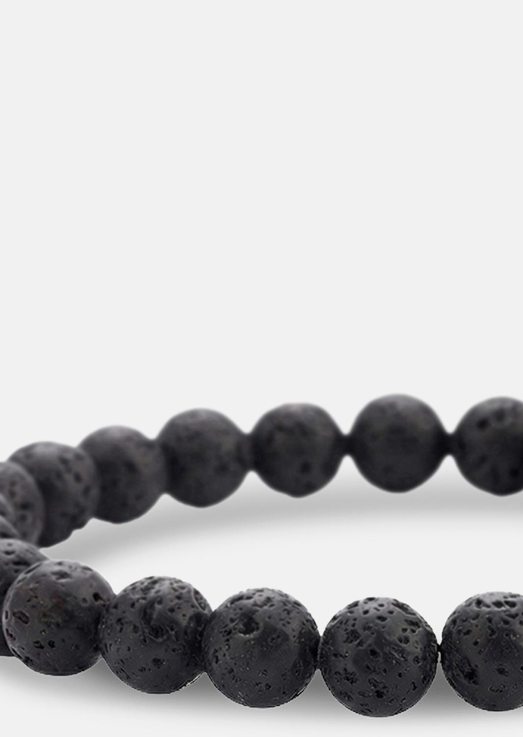 Bransoletka z koralików Obsidian Thread