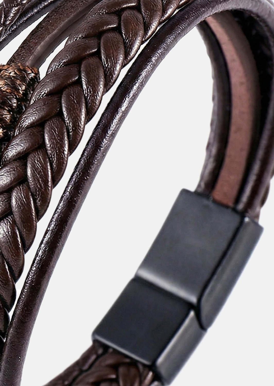 Bransoletka skórzana Cavalier Weave