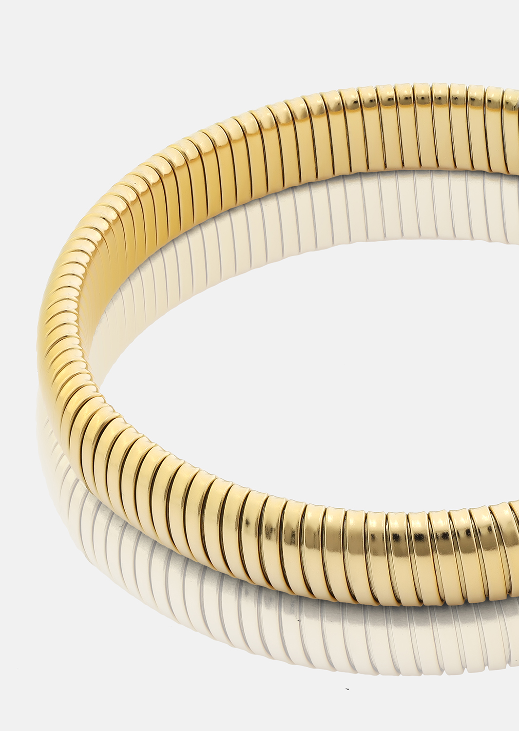Bransoletka Sculpted Coil - 18k Pozłacana