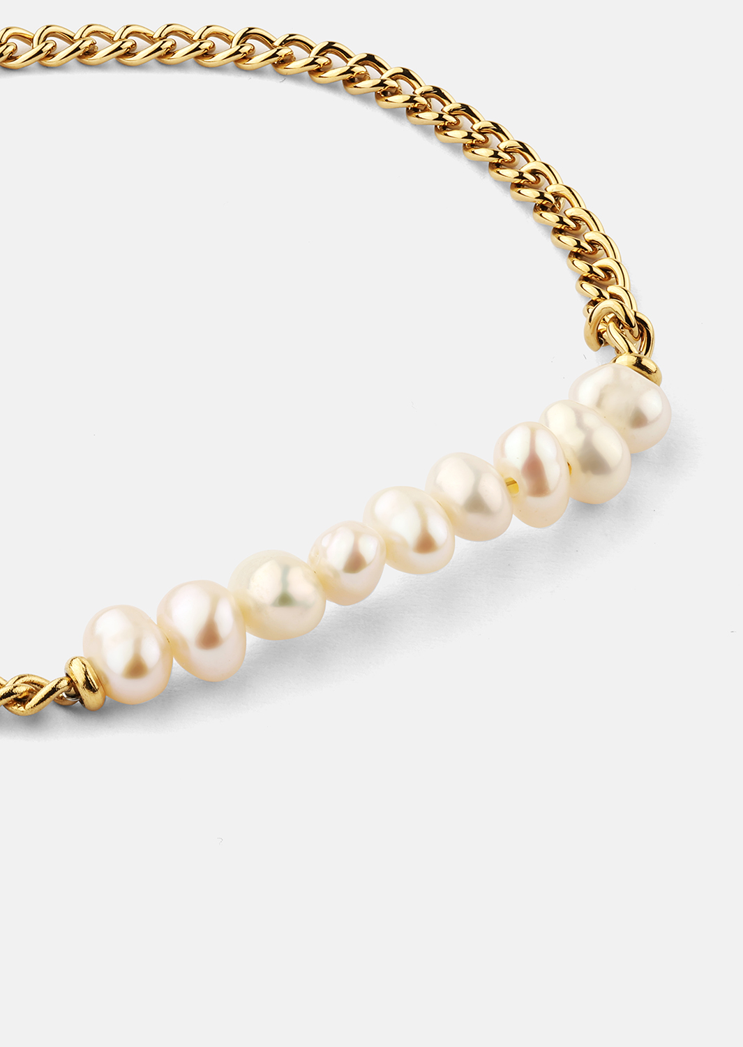 Bransoletka Golden Pearl Chain - 18k Pozłacana