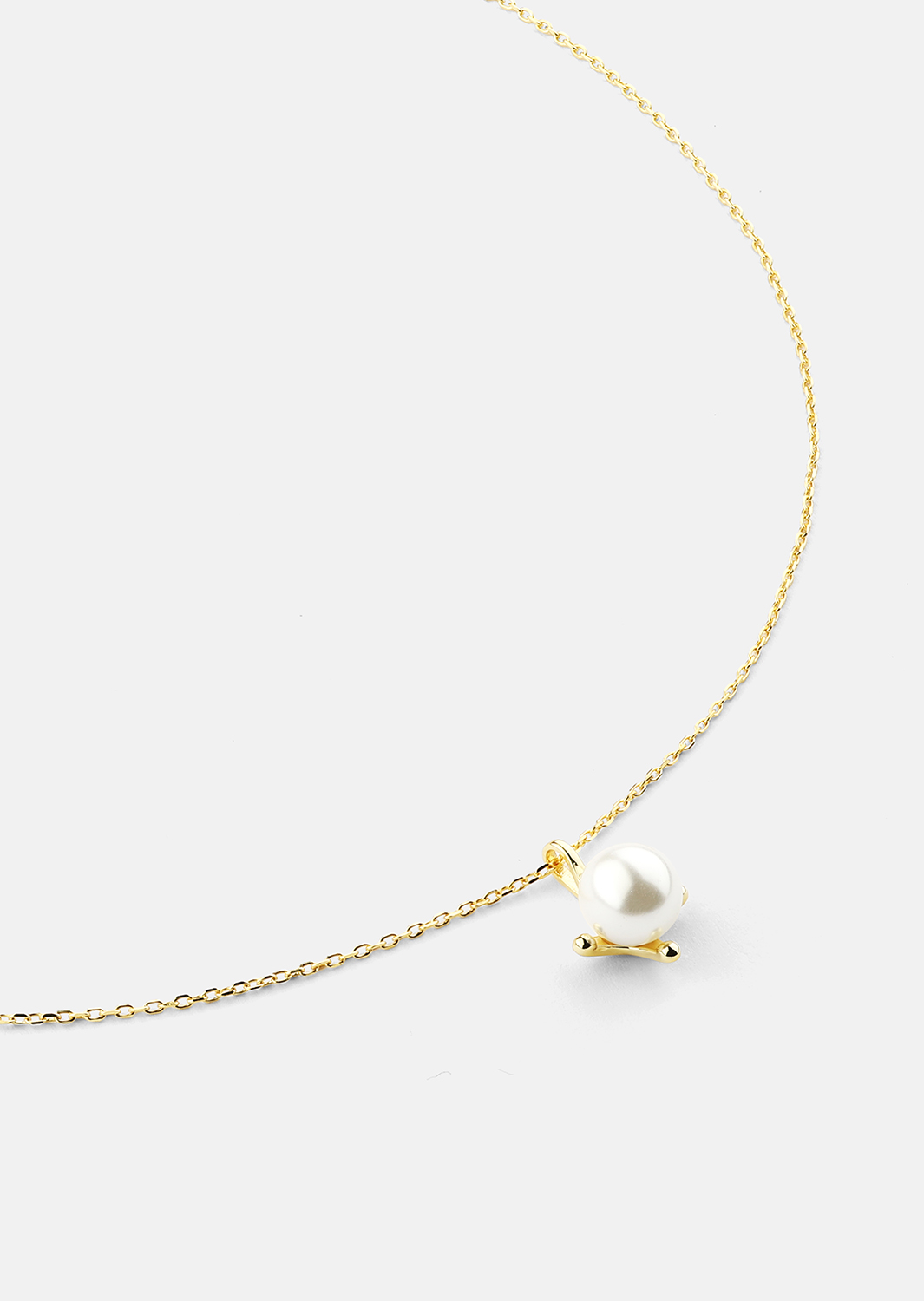 Naszyjnik North Pearl - 18k Pozłacany