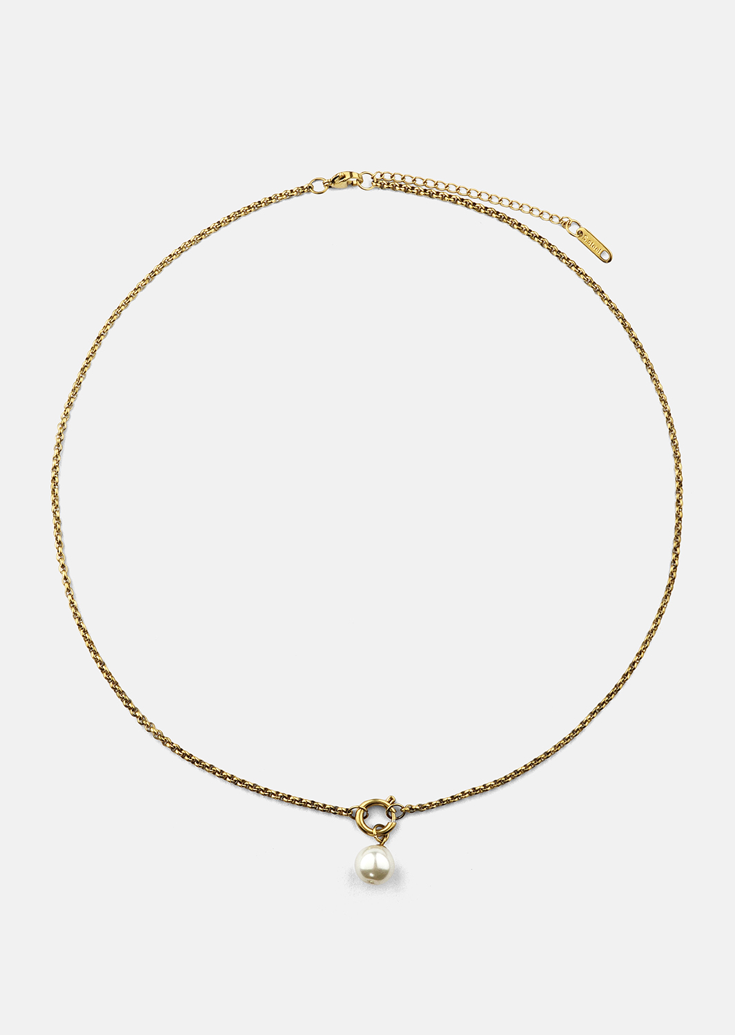 Naszyjnik Opal Circle Necklace - 18k Pozłacany