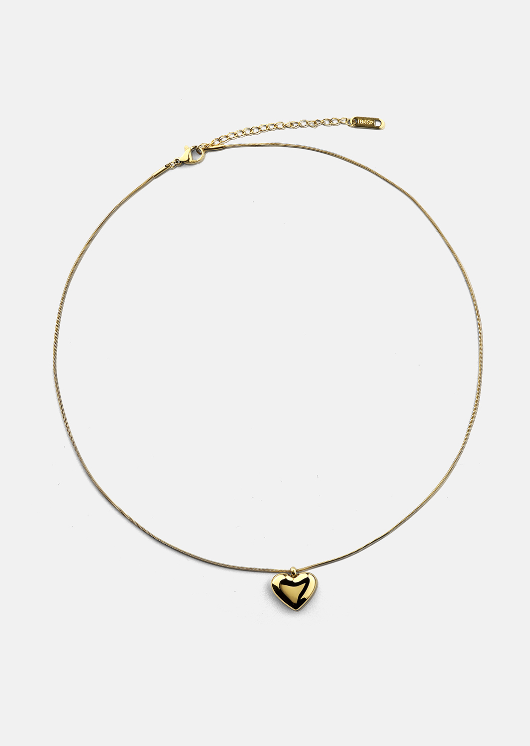 Naszyjnik Opal Eternal Heart - 18k Pozłacany