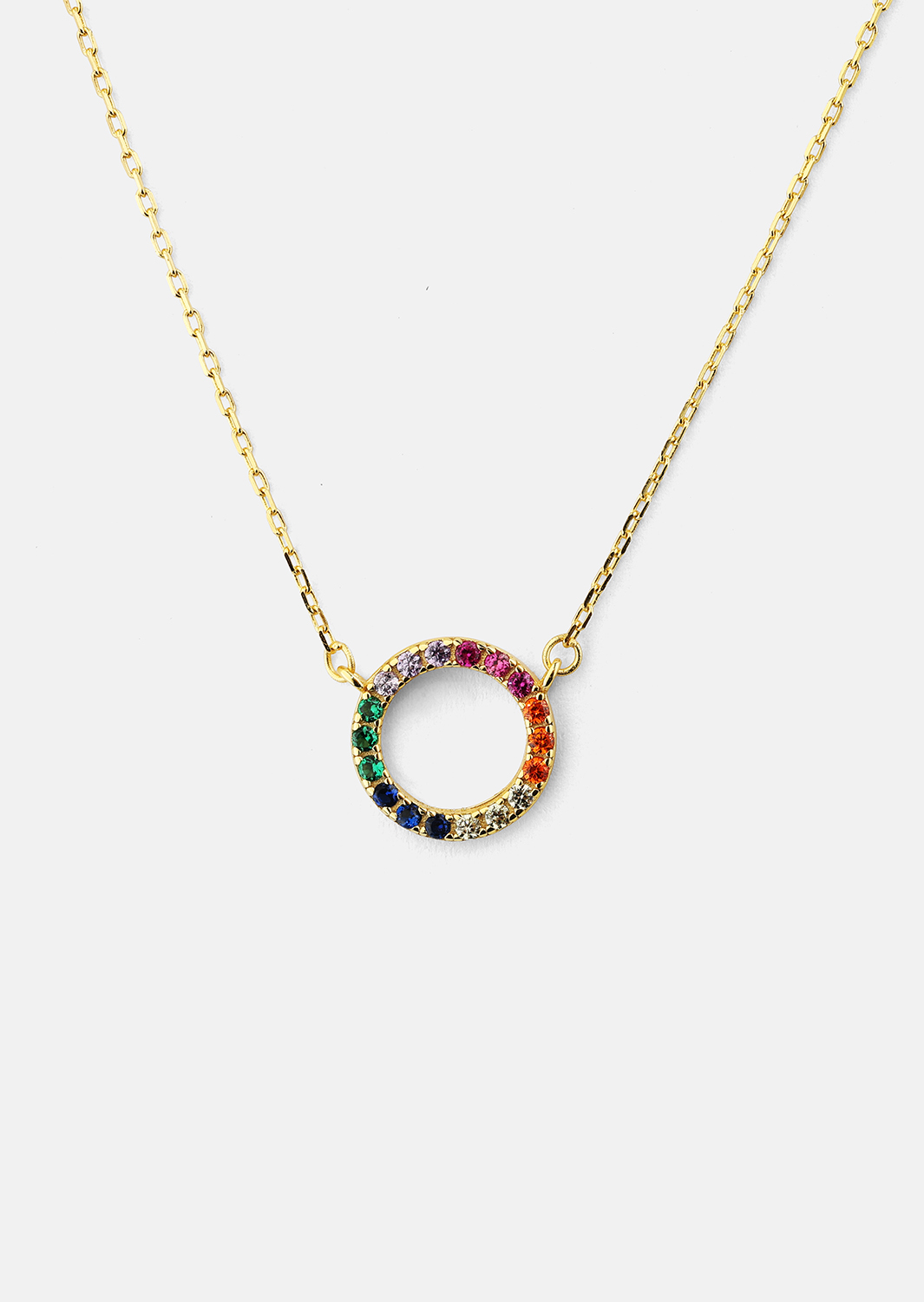 Naszyjnik Color Whisper - 18k Pozłacany