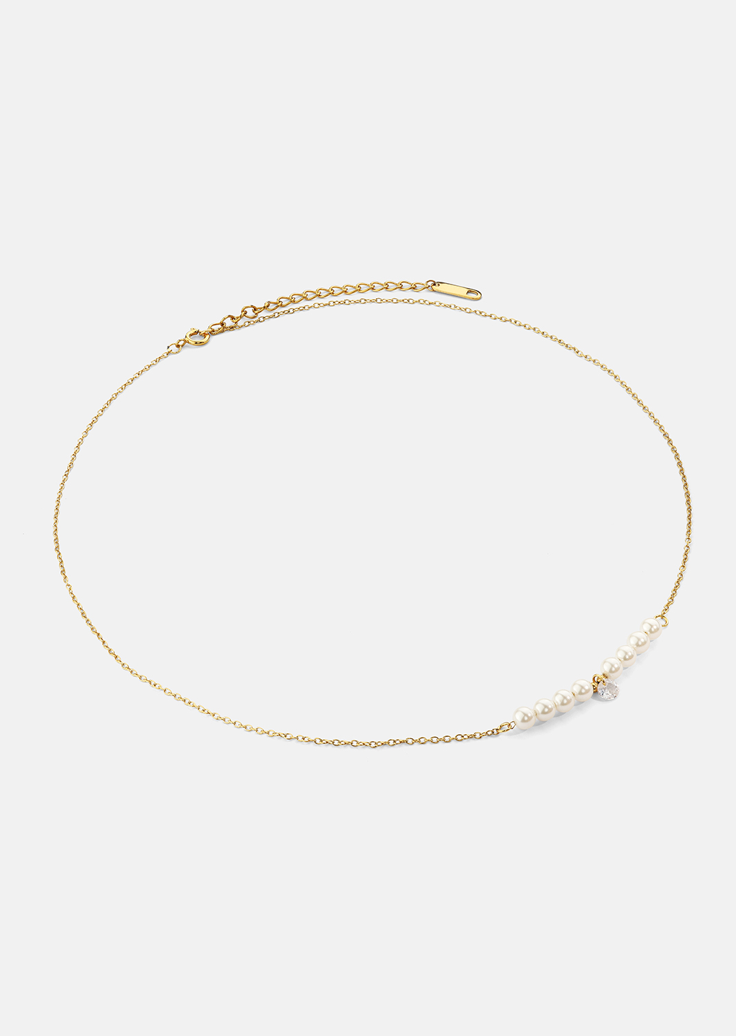 Naszyjnik Moonlet Grace - 18k Pozłacany