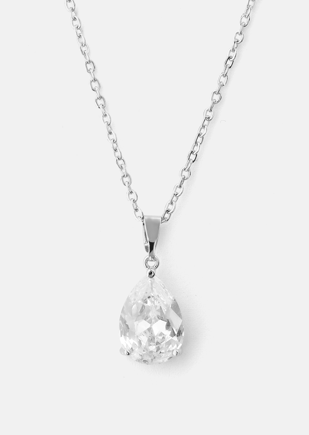 Naszyjnik Luna Teardrop - Silver Plated