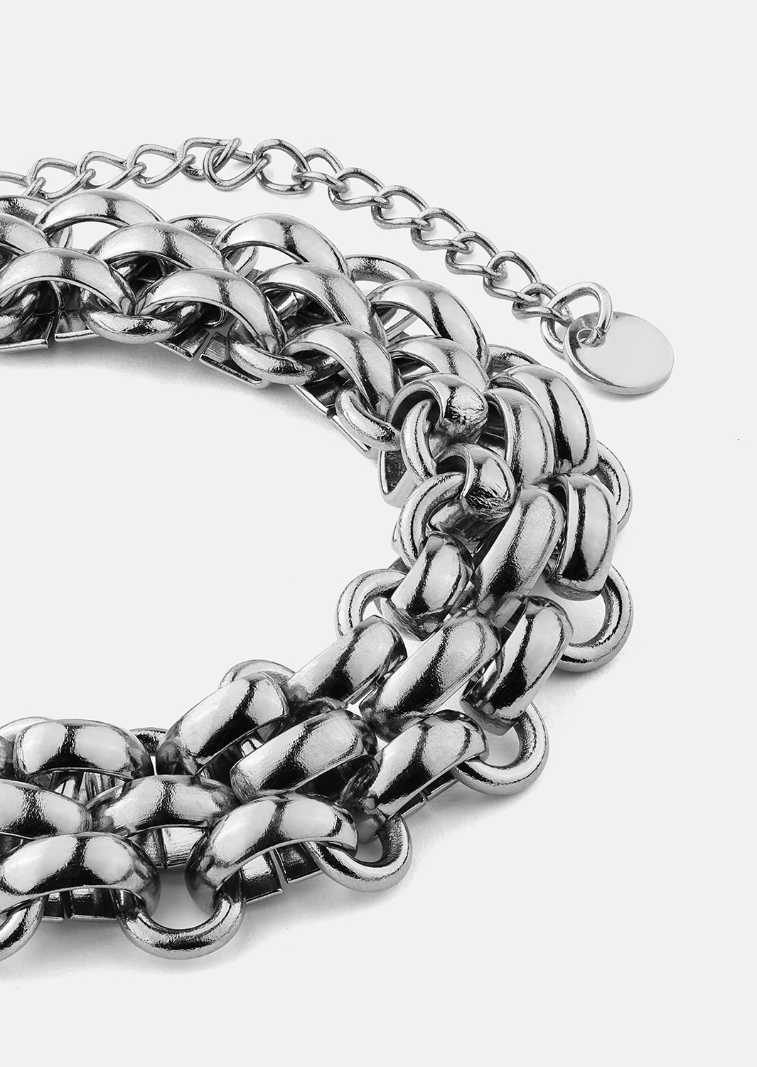 Bransoletka Silver Link - Posrebrzana