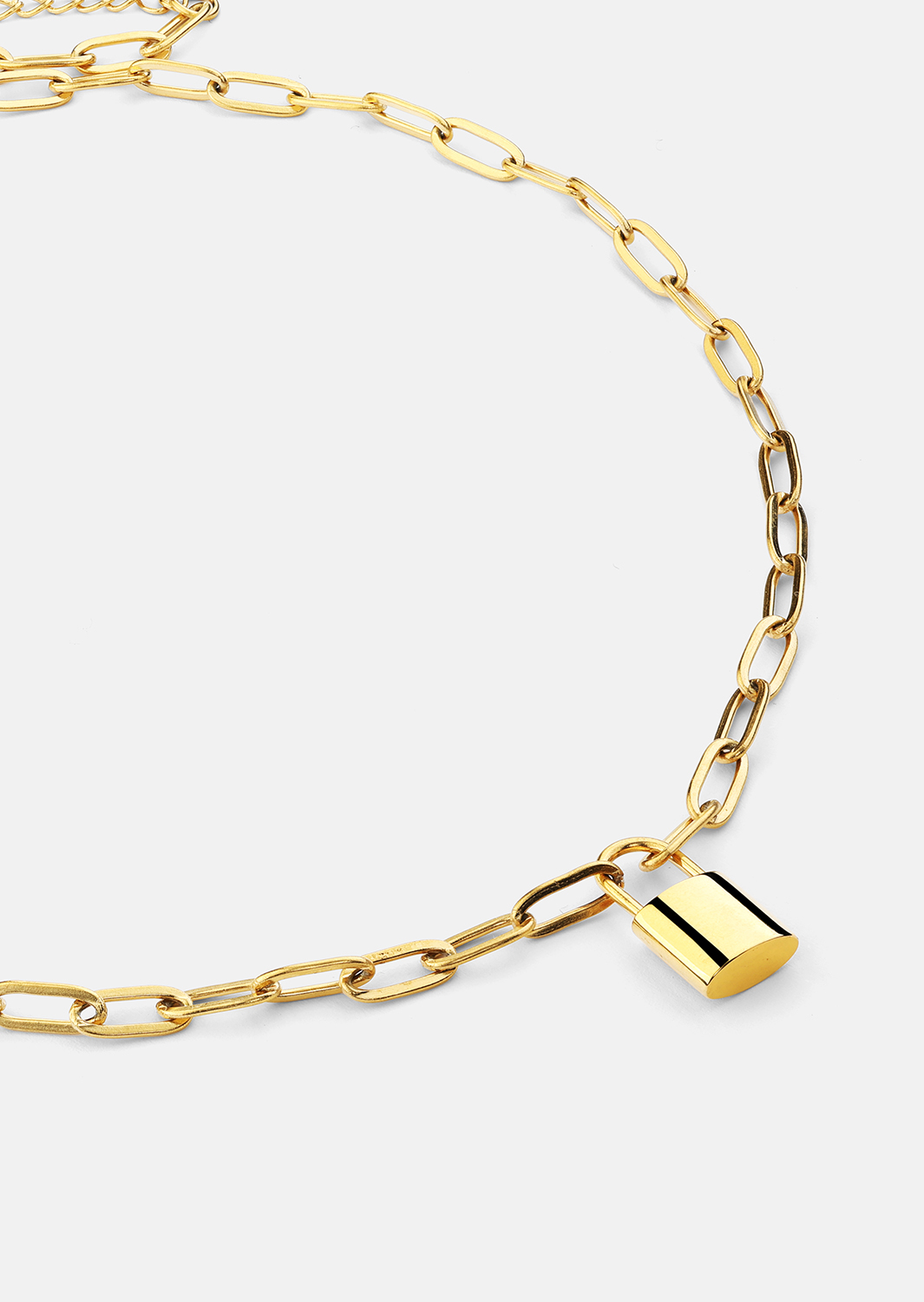 Naszyjnik Golden Lock – 18k Pozłacany