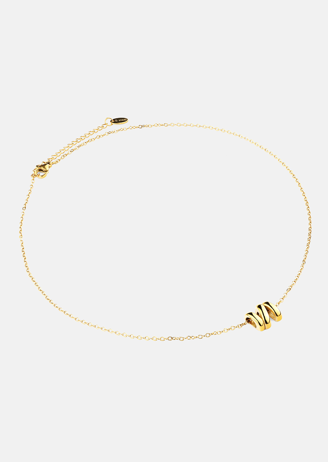 Naszyjnik W-Twist – 18k Pozłacany