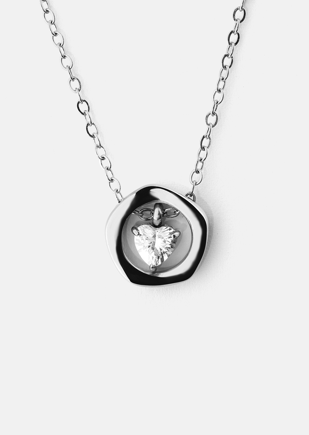 Naszyjnik Silver Heart – Posrebrzany