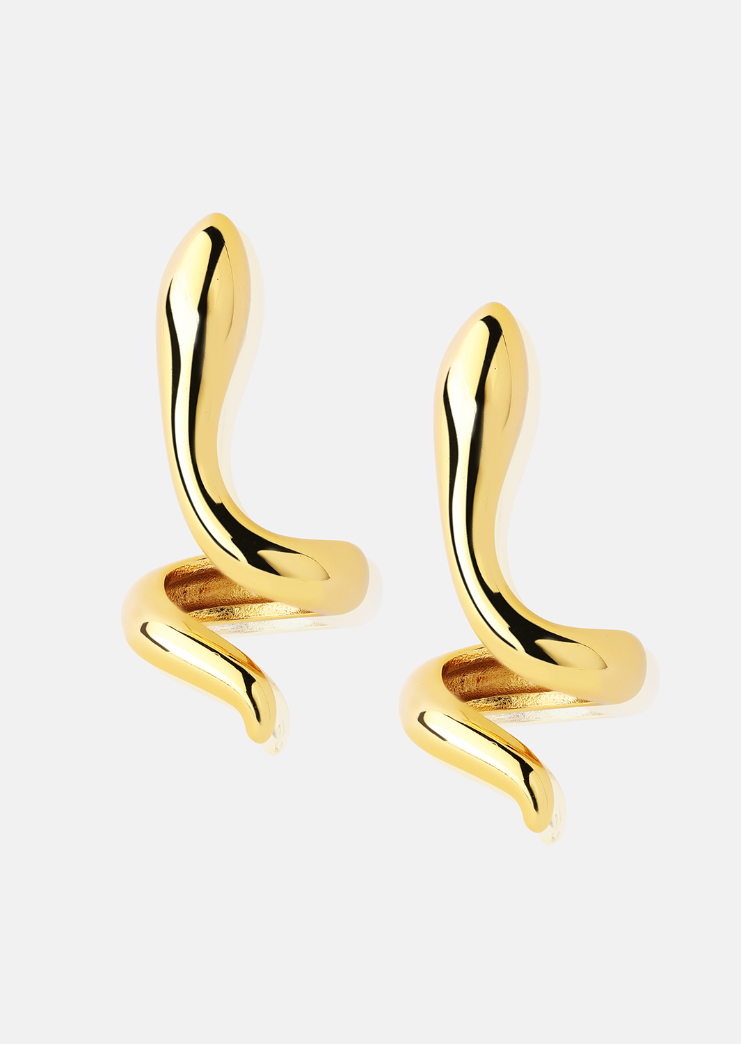 Serpentis Kolczyki – 18k Pozłacane