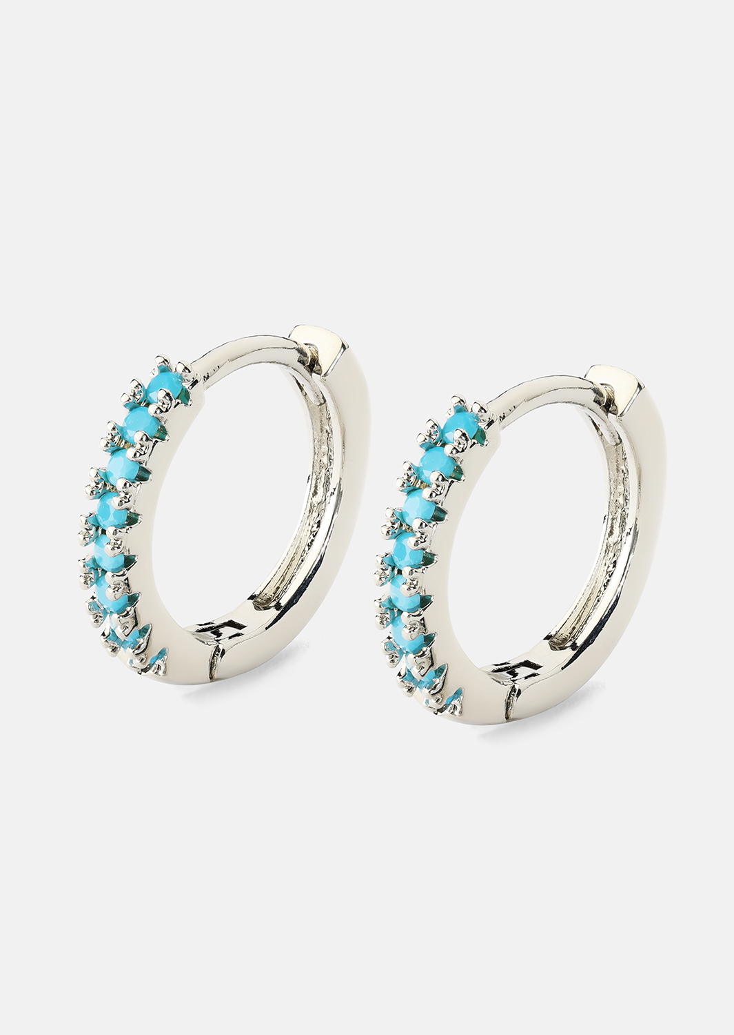 Kolczyk Aitana Niebieski - Silver Plated