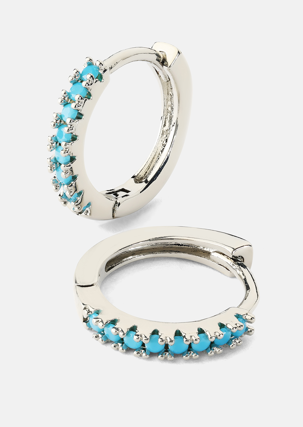 Kolczyk Aitana Niebieski - Silver Plated