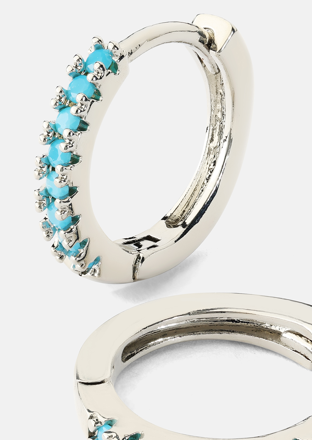 Kolczyk Aitana Niebieski - Silver Plated