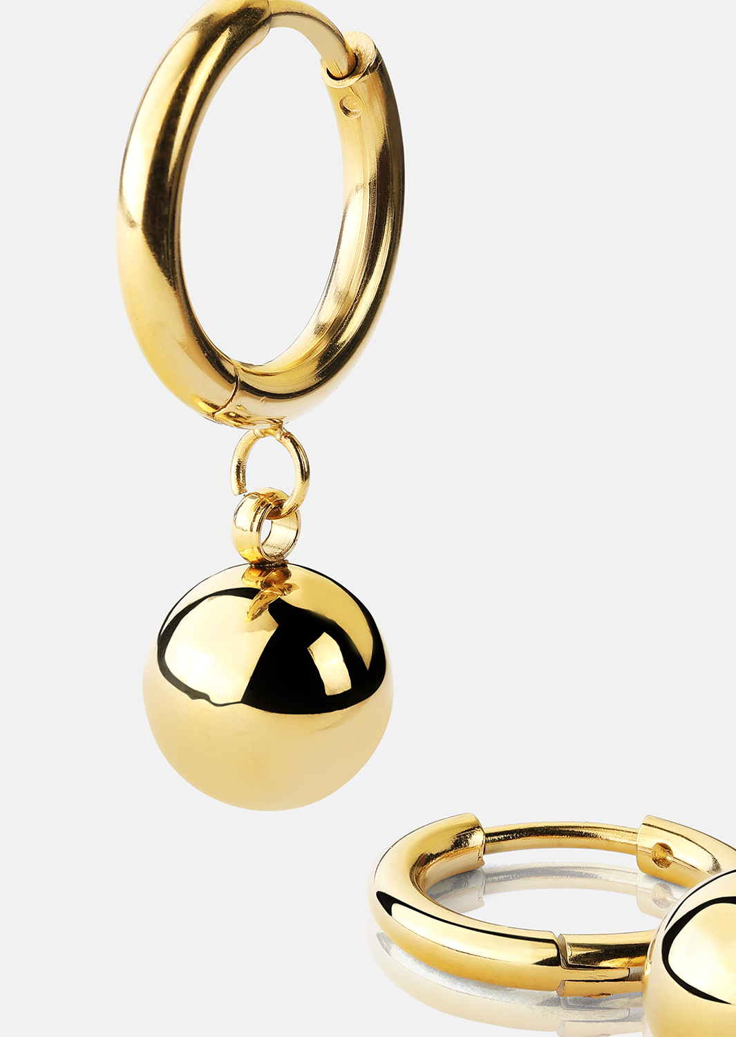 Kolczyk Golden Orbit Hoops - 18k Pozłacany