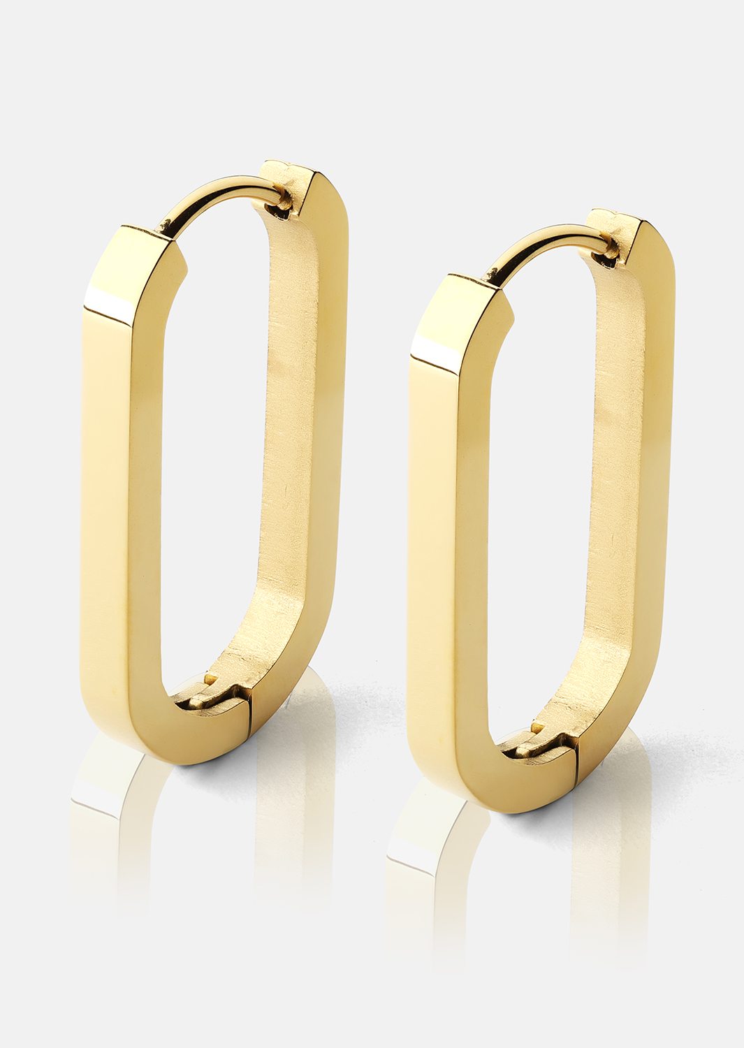 Kolczyk Edge Hoops - 18k Gold Plated