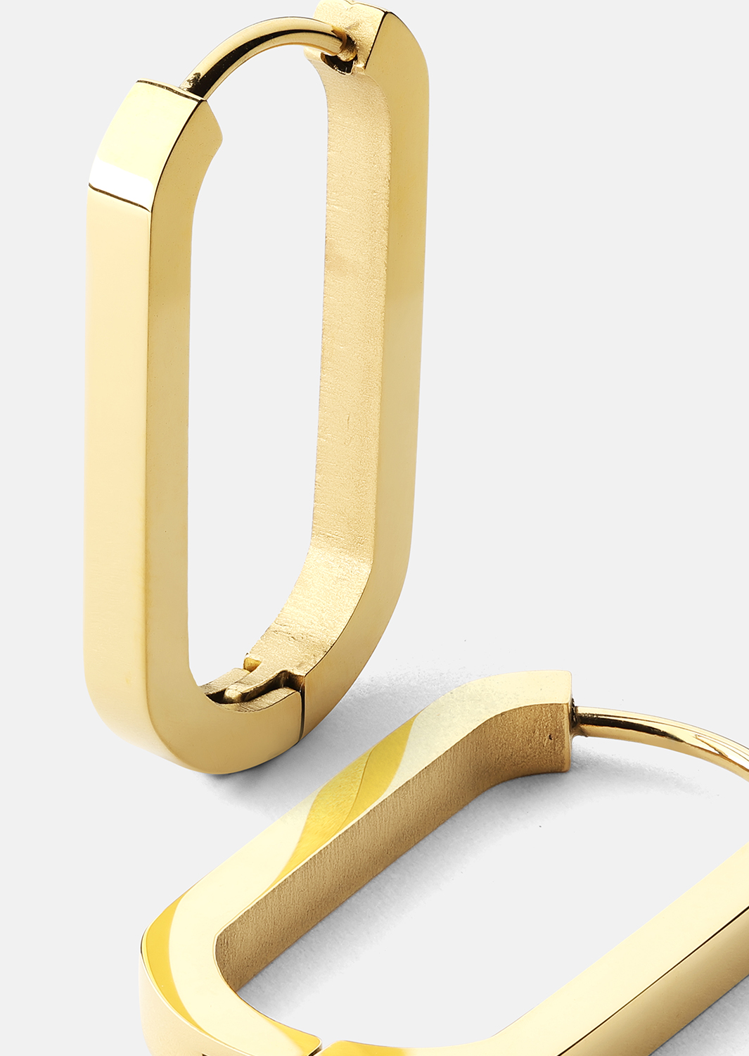 Kolczyk Edge Hoops - 18k Gold Plated